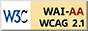 遵守2A级无障碍图示，万维网联盟（W3C）- 无障碍网页倡议（WAI）