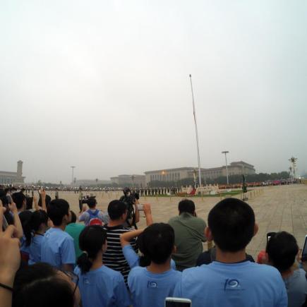 Visit of the flag-raising ceremony at Tiananmen square