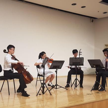The Hong Kong students were performing a musical session