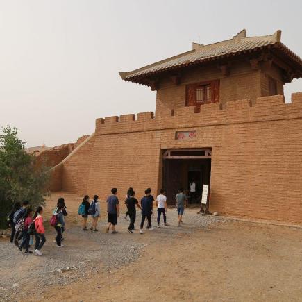 Students were visiting Yangguan Historic Sites 02