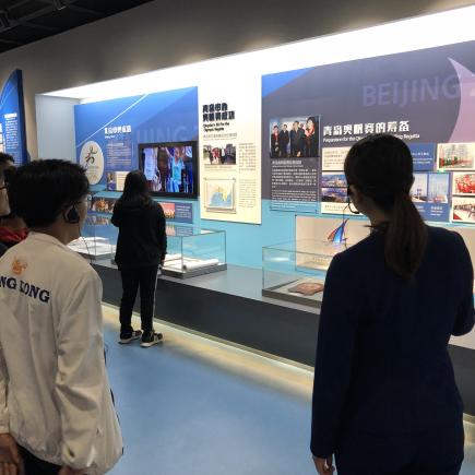 學生參訪青島奧帆博物館